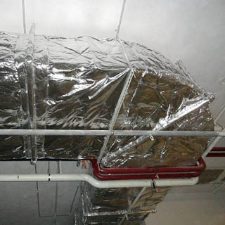 Монтаж теплоизоляции вентиляционных систем